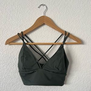 Green Lululemon sports bra